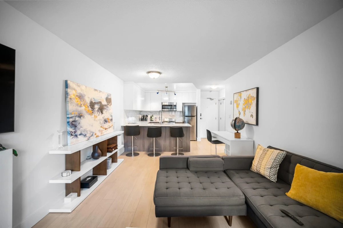 Living Room Photo of 203 1122 King Albert Avenue, Coquitlam, BC