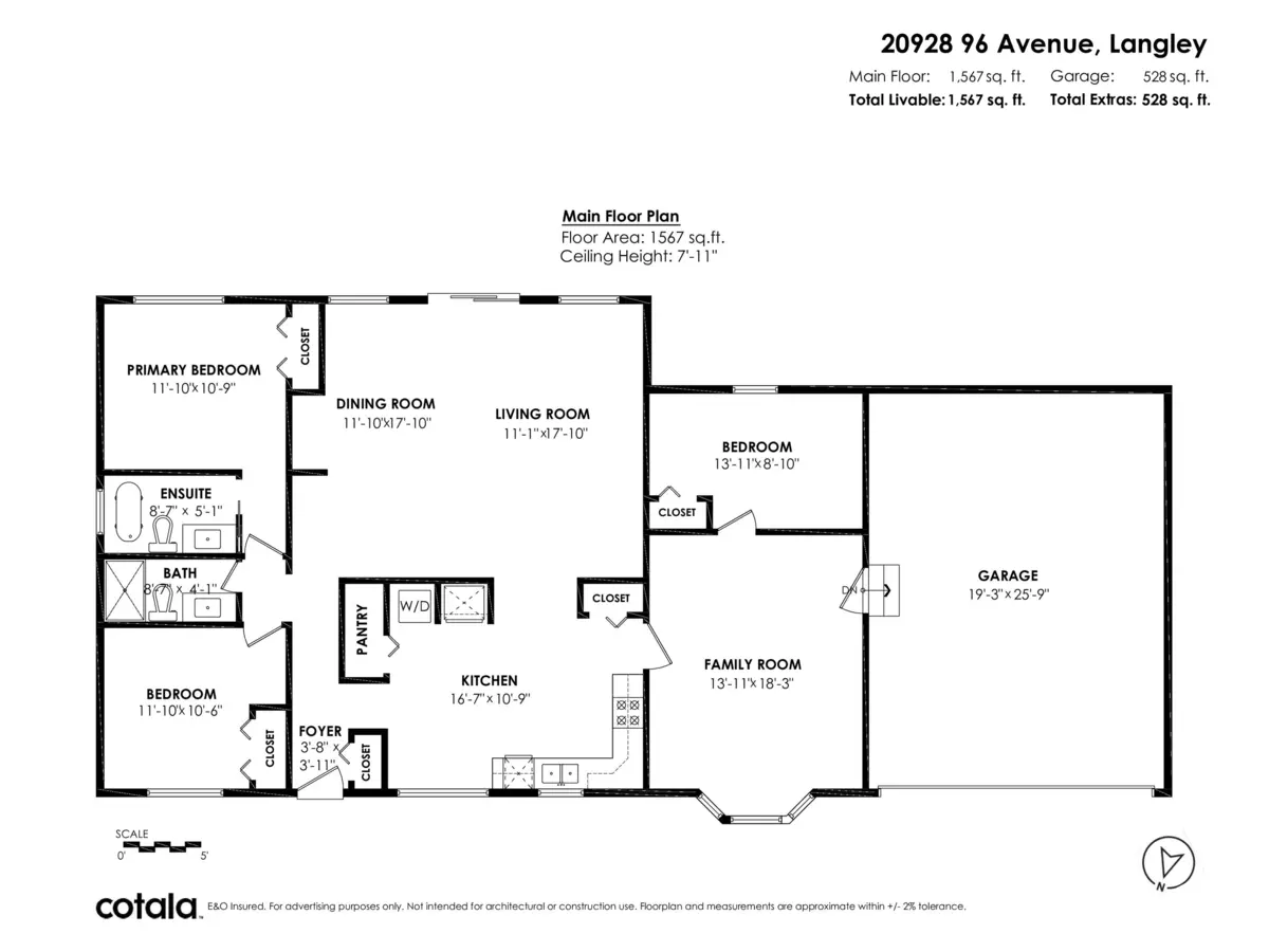 Living Room Photo of 20928 96 Avenue, Langley, BC