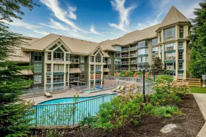 Outdoor Deck Photo of 409 4910 Spearhead Place, Whistler, BC