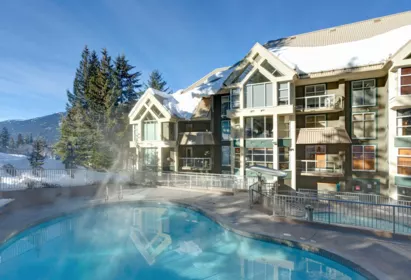 Swimming Pool Photo of 409 4910 Spearhead Place, Whistler, BC