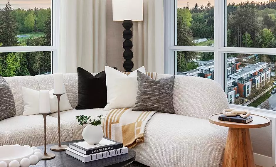 Living Room Photo of 503 6036 Gray Avenue, Vancouver, BC