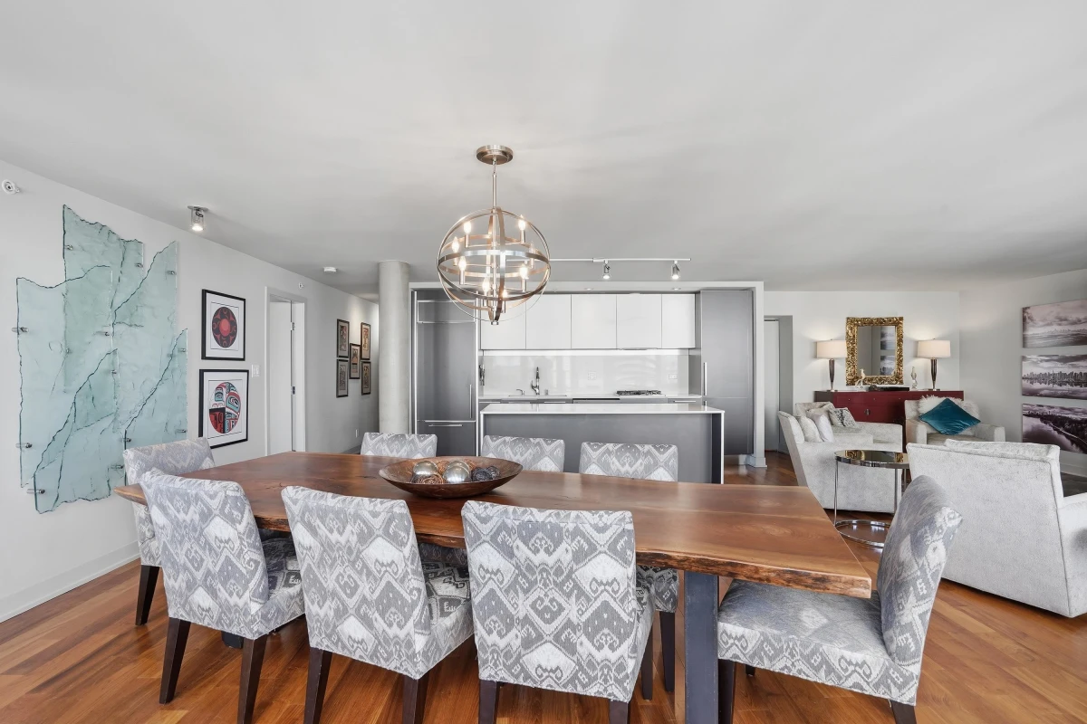 Dining Area Photo of 701 1762 Davie Street, Vancouver, BC