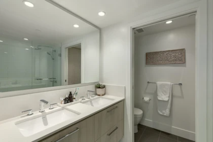 Basement Recreation Room Photo of 105 680 Seylynn Crescent, North Vancouver, BC