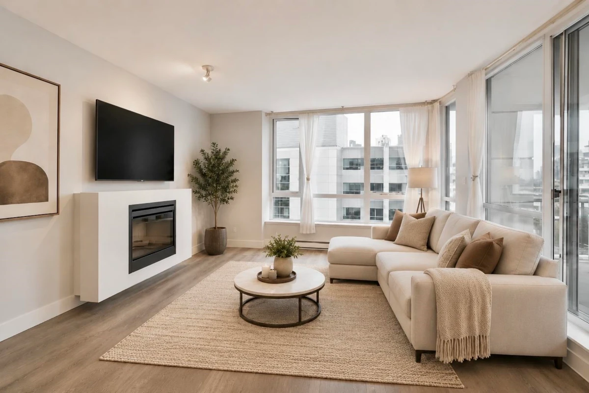Living Room Photo of 802 4808 Hazel Street, Burnaby, BC