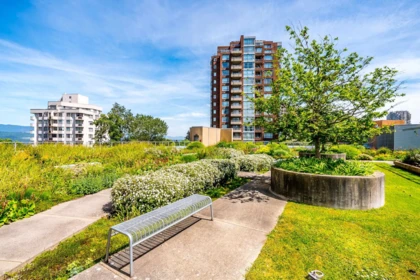 Aerial View of 802 4808 Hazel Street, Burnaby, BC