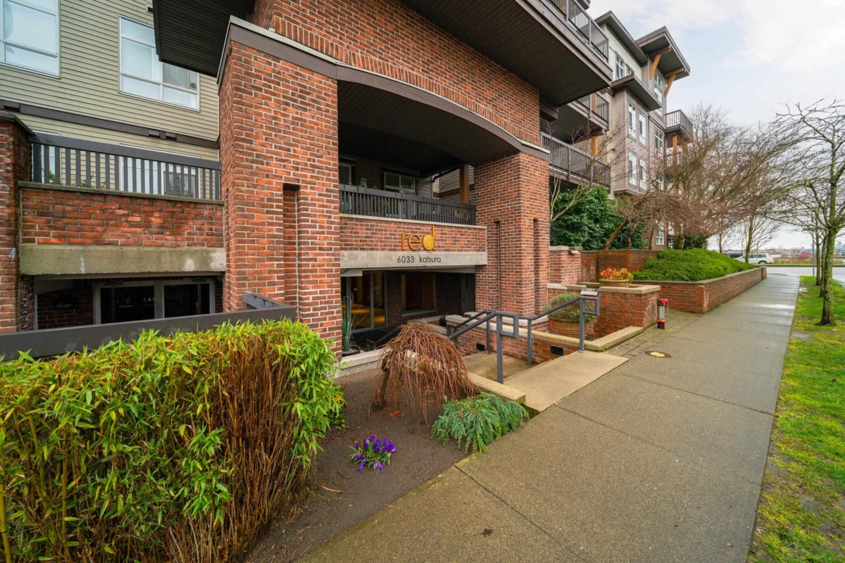 Exterior Rear Photo of 322 6033 Katsura Street, Richmond, BC