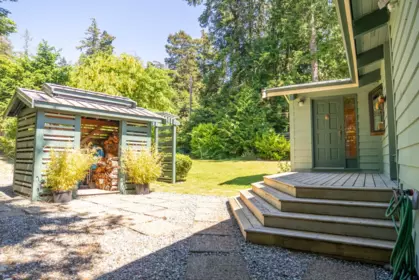 Aerial View of 2659 Schooner Way, Pender Island, BC