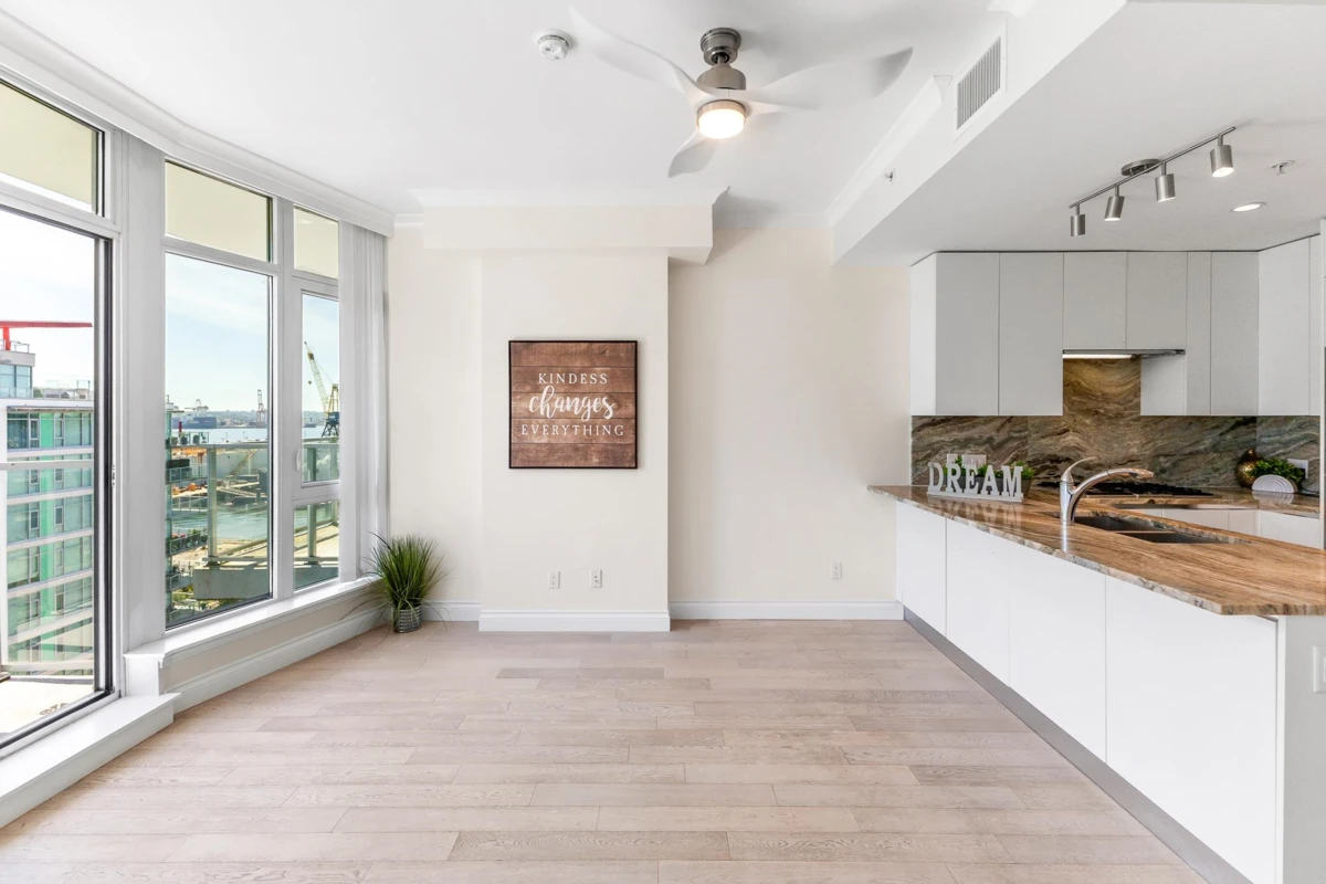 Family Room Photo of 901 175 Victory Ship Way, North Vancouver, BC