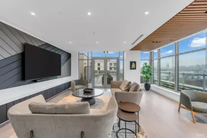 Entry Foyer Photo of 401 755 Harbourside Drive, North Vancouver, BC