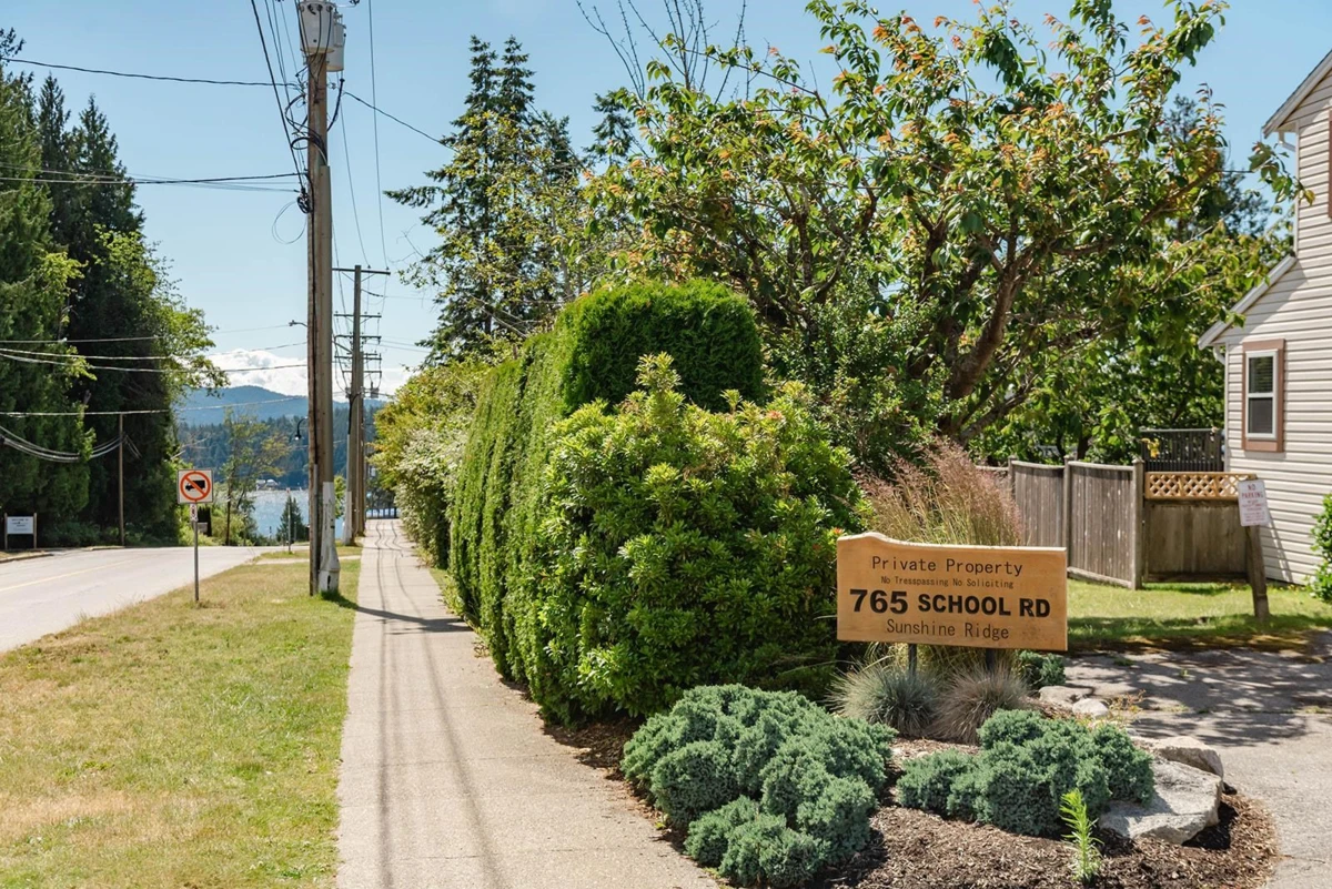 Exterior Rear Photo of 4 765 School Road, Gibsons, BC