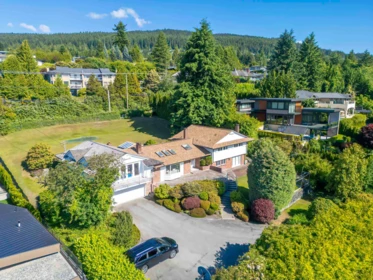 Aerial View of 685 King Georges Way, West Vancouver, BC