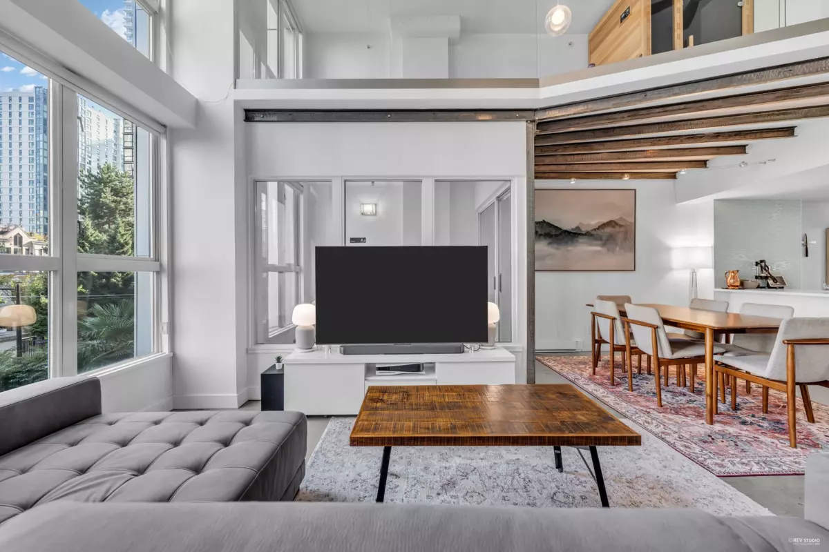 Living Room Photo of 209 1238 Seymour Street, Vancouver, BC