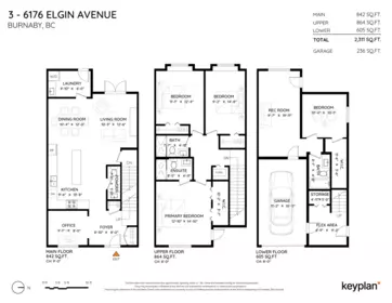 3 6176 Elgin Avenue, Burnaby, BC, Burnaby — Half Duplex for sale