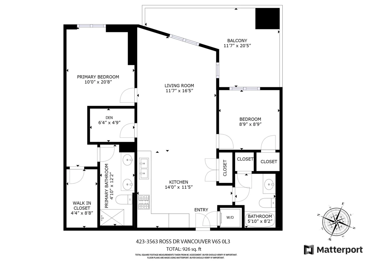 Exterior Rear Photo of 423 3563 Ross Drive, Vancouver, BC