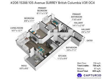 206 15388 105 Avenue, Surrey, BC, Surrey — Apartment/Condo for sale