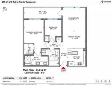 Backyard Photo of 315 255 W 1st Street, North Vancouver, BC