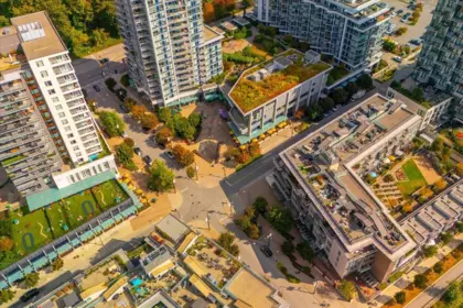 Backyard Photo of 706 3557 Sawmill Crescent, Vancouver, BC