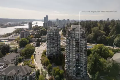 Outdoor Deck Photo of 704 15 E Royal Avenue, New Westminster, BC