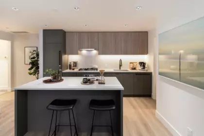 Family Room Photo of 618 8633 River District Crossing, Vancouver, BC