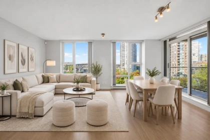 Breakfast Nook Photo of 906 455 Beach Crescent, Vancouver, BC
