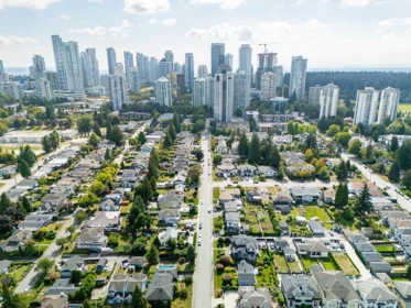 Aerial View of 5388 Halley Avenue, Burnaby, BC