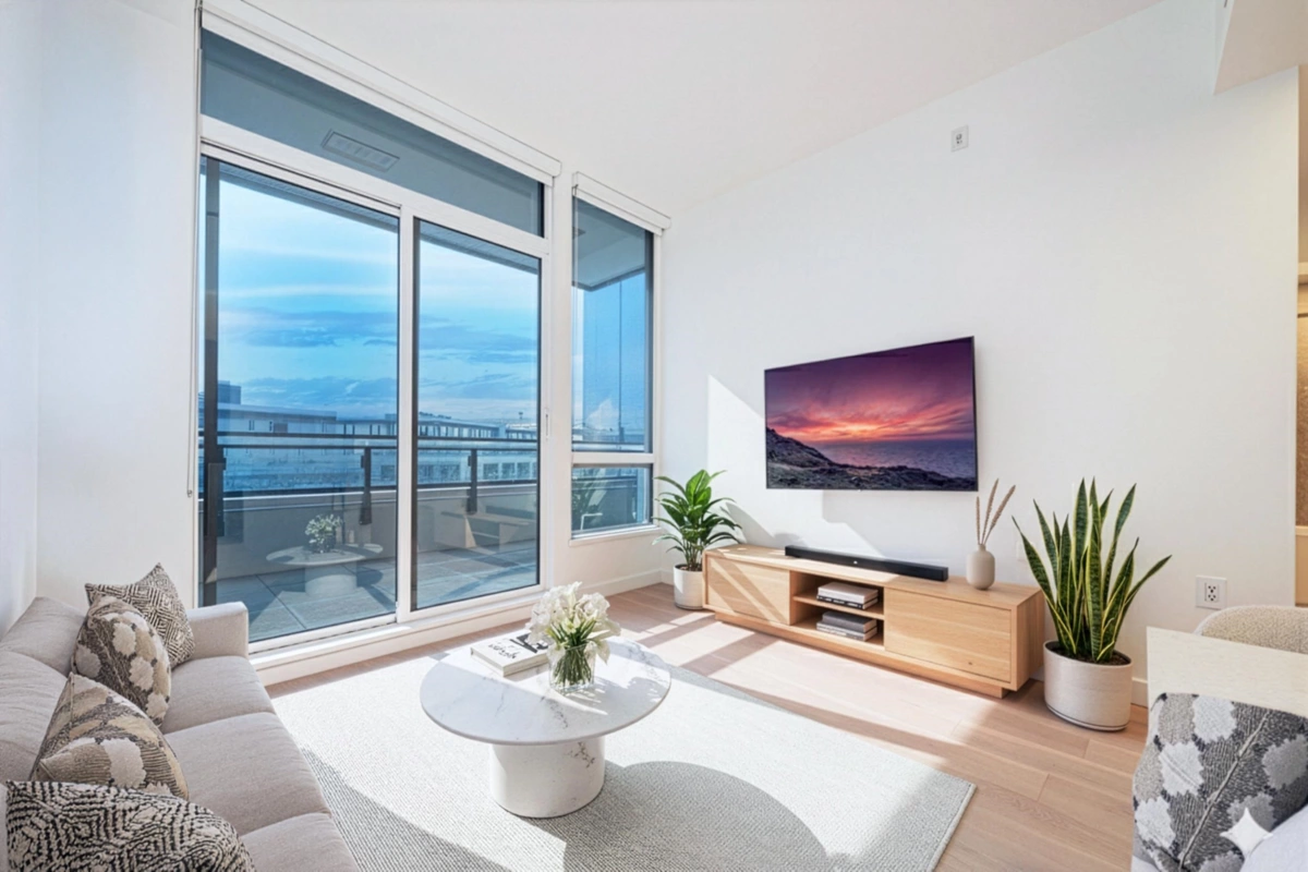 Living Room Photo of 505 5212 Cambie Street, Vancouver, BC