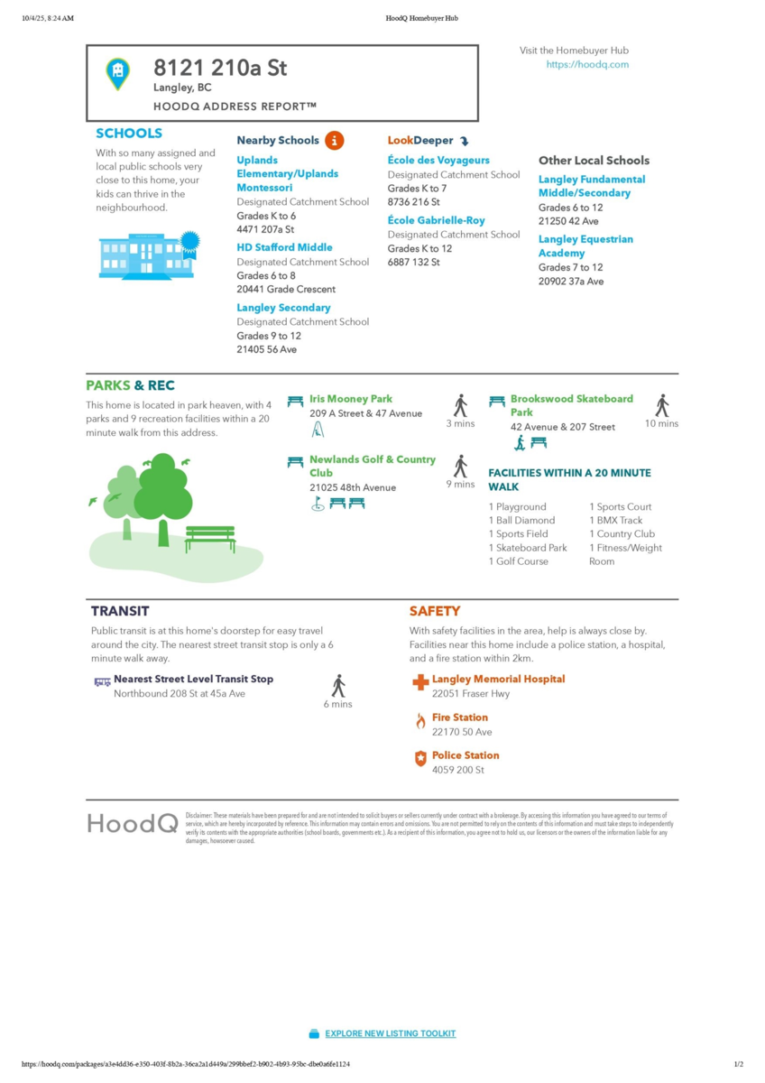 Playground / Recreational Area Near 8121 210a Street, Langley, BC