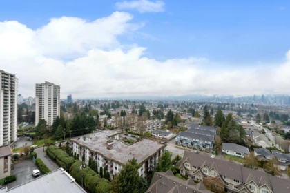 Aerial View of 1408 5685 Halley Avenue, Burnaby, BC