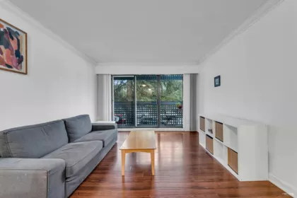 Living Room Photo of 308 601 North Road, Coquitlam, BC