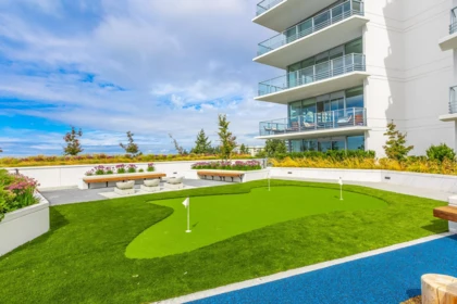 Aerial View of 314 1342 Johnston Road, White Rock, BC