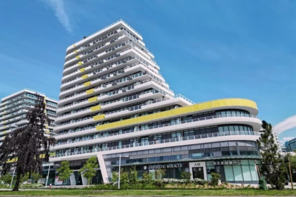 Front exterior of 703 5788 Gilbert Road, Richmond, BC