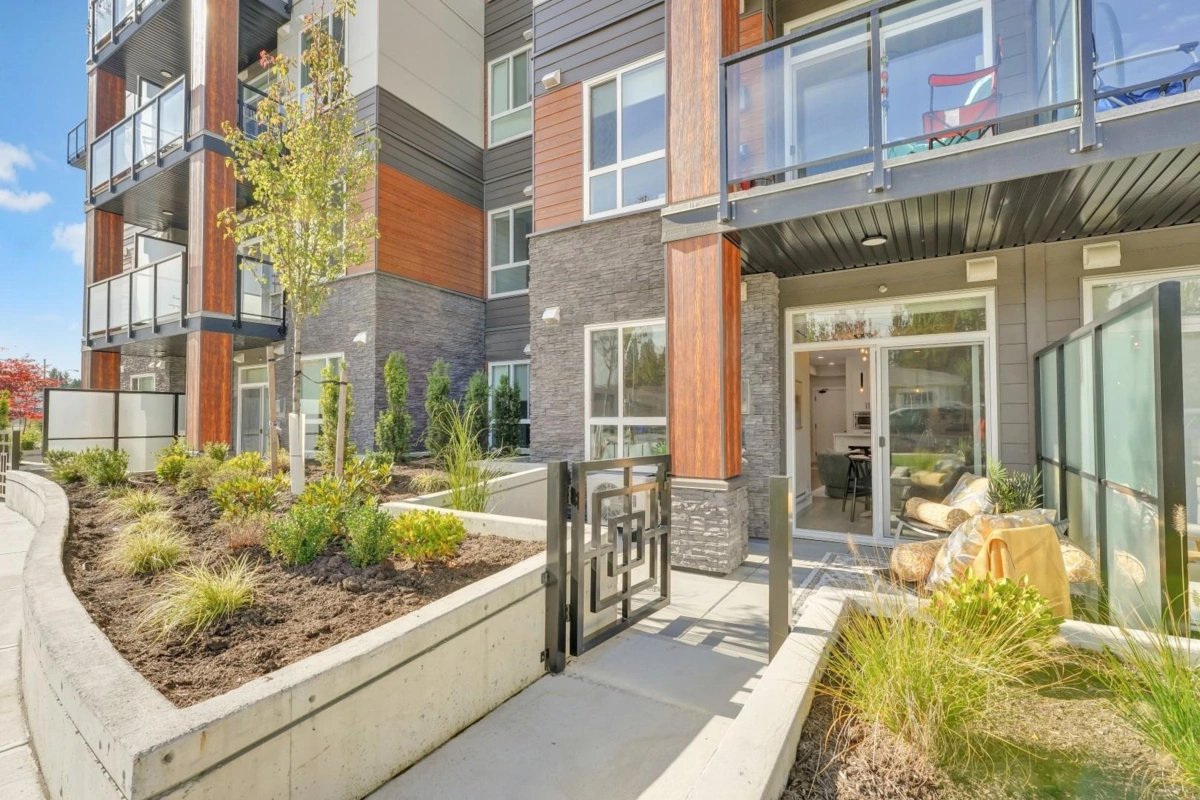 Aerial View of 310 12143 223 Street, Maple Ridge, BC