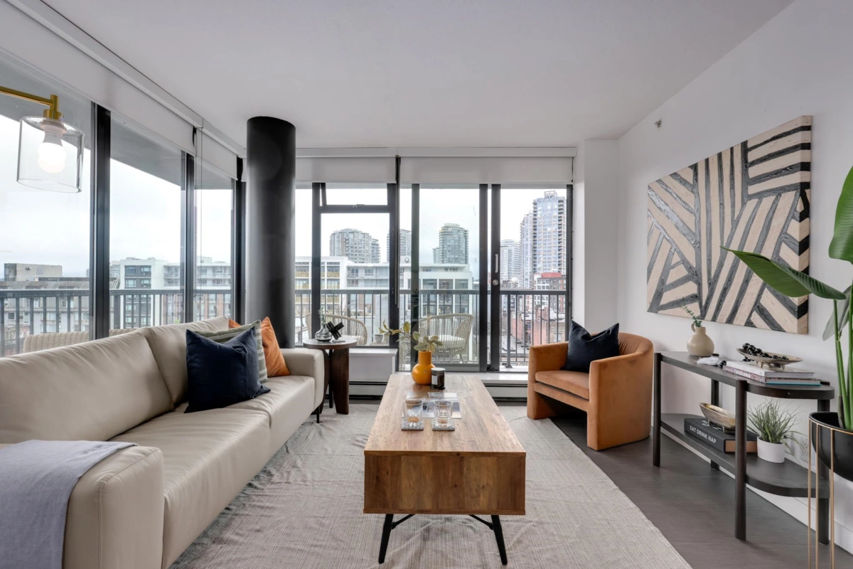 Living Room Photo of 1102 66 W Cordova Street, Vancouver, BC