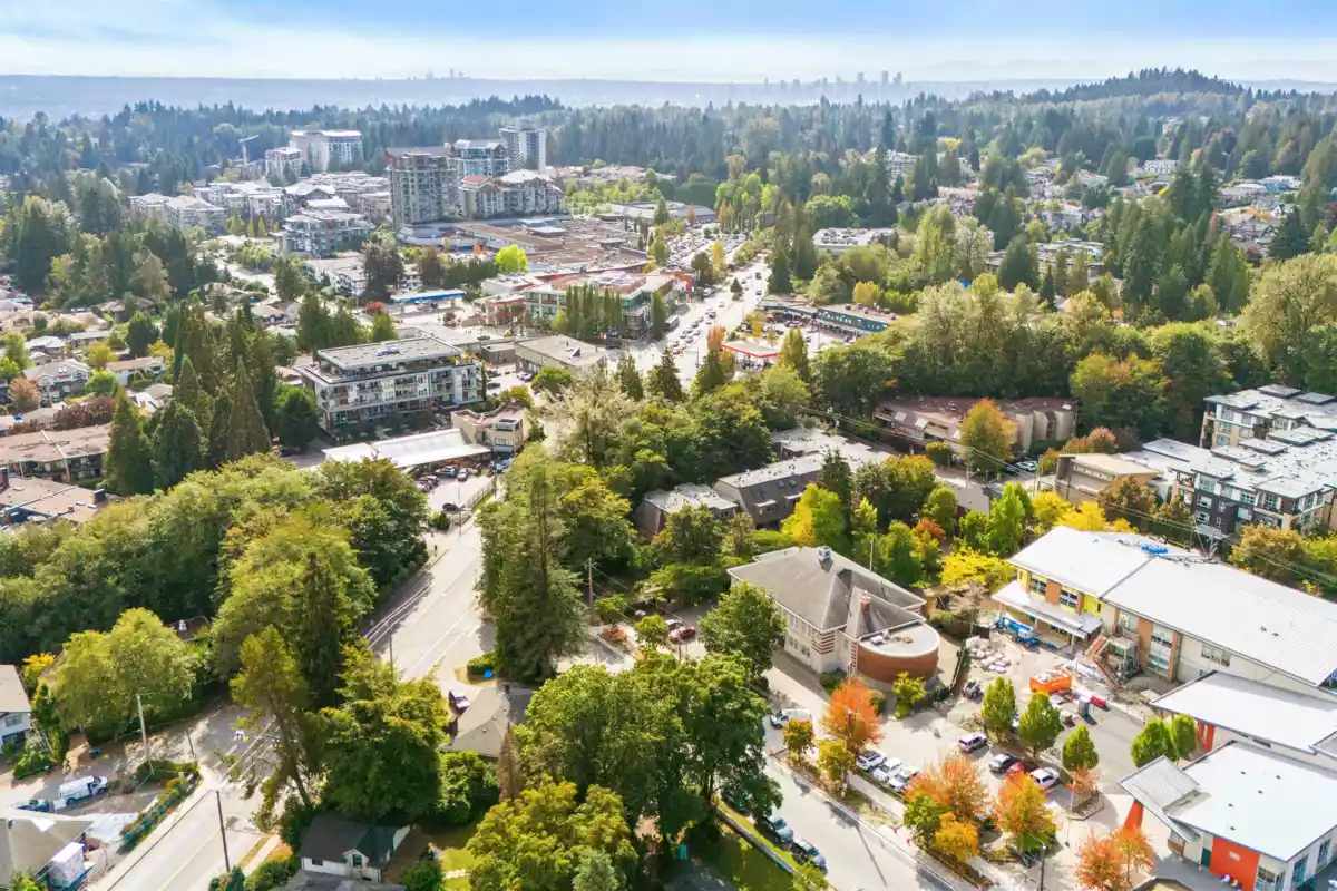 Aerial View of 3192 Mountain Highway, North Vancouver, BC