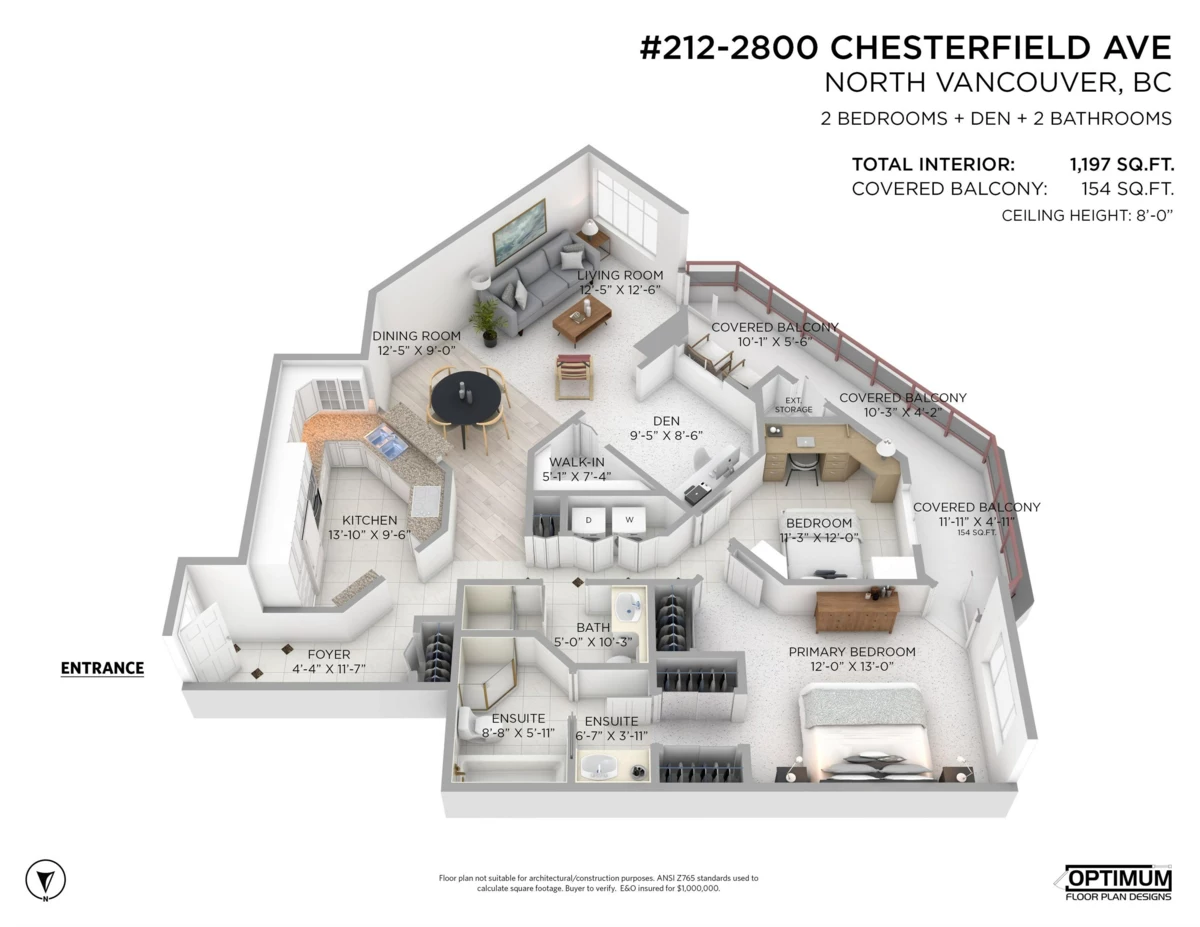 Basement Recreation Room Photo of 212 2800 Chesterfield Avenue, North Vancouver, BC