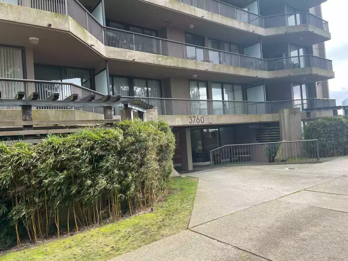 Exterior Rear Photo of 206 3760 Albert Street, Burnaby, BC