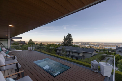 Aerial View of 1130 Eyremount Drive, West Vancouver, BC