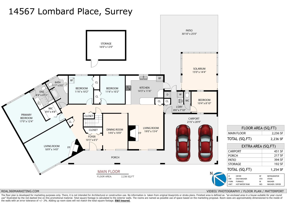 Exterior Rear Photo of 14567 Lombard Place, Surrey, BC