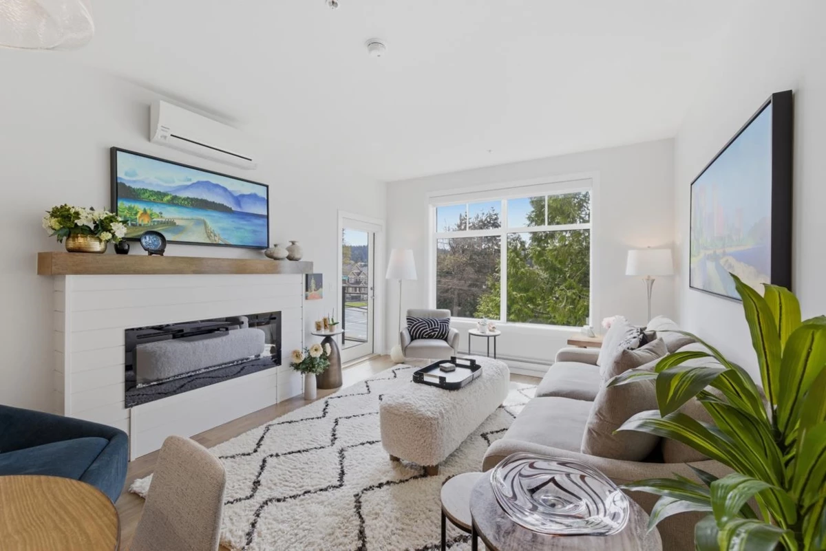 Living Room Photo of 408 3317 148 Street, Surrey, BC