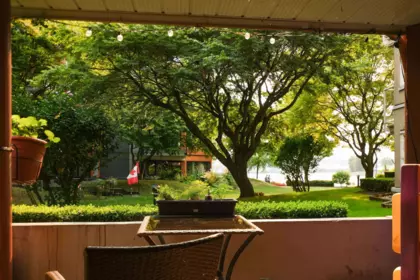 Outdoor Patio Photo of 102A 1220 Quayside Drive, New Westminster, BC