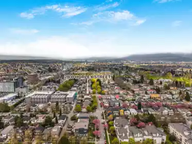 Aerial View of 2808 Horley Street, Vancouver, BC