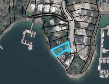 Aerial View of Lot 12 Pinehaven Way, Garden Bay, BC