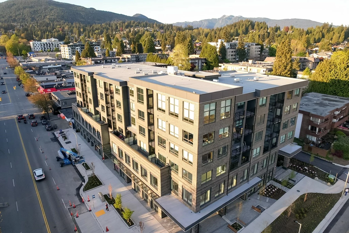 Exterior Rear Photo of 402 110 E 17th Street, North Vancouver, BC