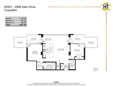 Outdoor Patio Photo of 3301 2968 Glen Drive, Coquitlam, BC