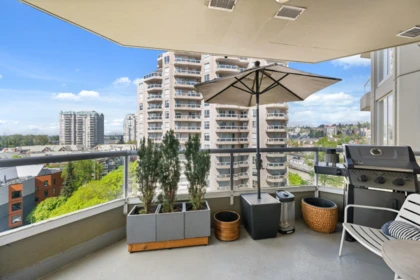 Outdoor Deck Photo of 904 1135 Quayside Drive, New Westminster, BC