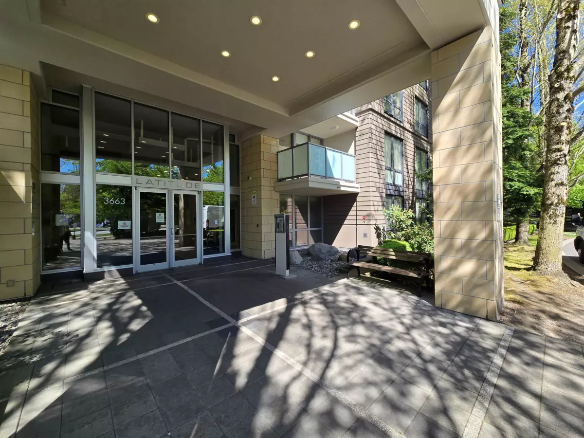 Exterior Rear Photo of 810 3663 Crowley Drive, Vancouver, BC