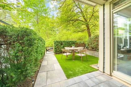 Outdoor Patio Photo of 101 201 Morrissey Road, Port Moody, BC