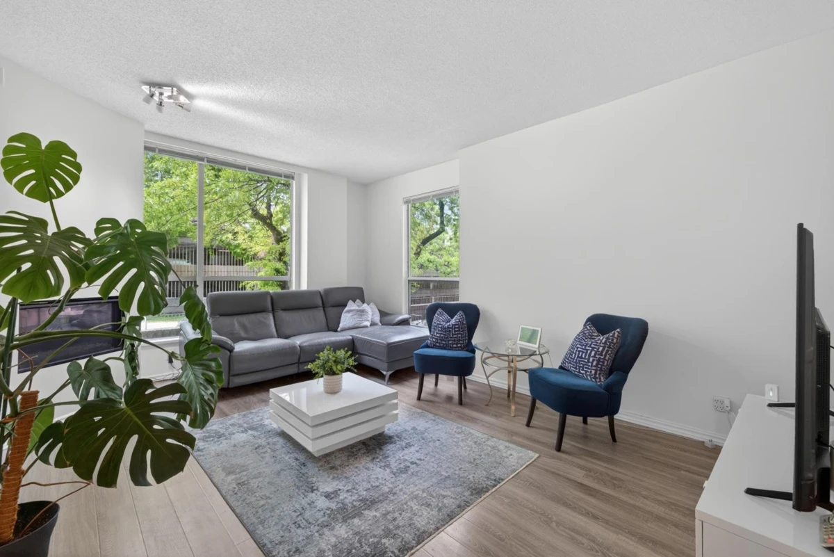 Living Room Photo of 201 2668 Ash Street, Vancouver, BC