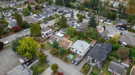 Aerial View of 2006 Hamilton Street, New Westminster, BC