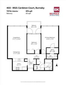 Backyard Photo of 403 9521 Cardston Court, Burnaby, BC